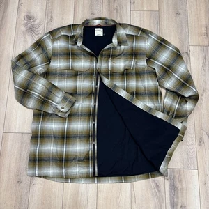 Camisa de franela Simms para hombre XL a cuadros forrada para clima frío pesca con botones - Imagen 1 de 9