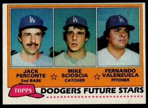 1981 Topps #302 Future Stars Valenzuela Scioscia Perconte RC Dodgers B26:35 - Picture 1 of 2