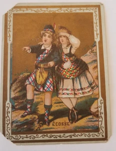 Vintage 4.5" x 3.25" Paper ART PRINT or Post Card ECOSSE (SCOTLAND in FRENCH) - Picture 1 of 8