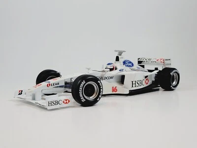 Hot Wheels 1:18 Stewart Ford SF3 Formula 1 Rubens Barrichello Diecast Model - Image 1 of 4