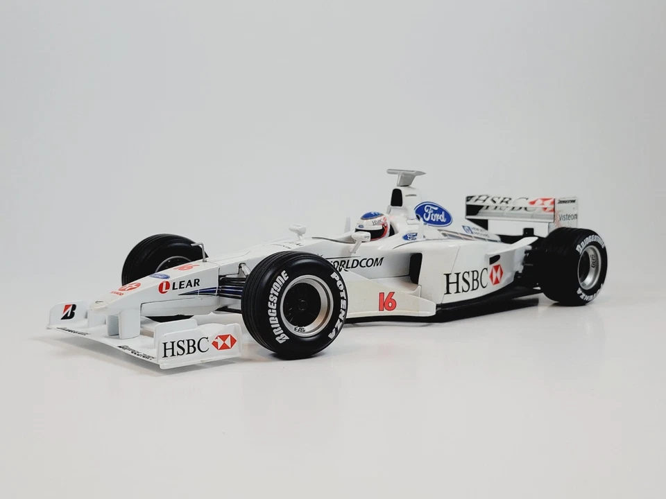 Hot Wheels 1:18 Stewart Ford SF3 Formula 1 Rubens Barrichello Diecast Model - Image 1 of 4