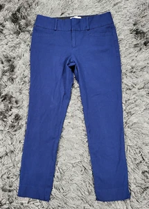 Banana Republic Jackson Fit Pants Womens 6 Blue Viscose Blend Flat Front Pockets - Picture 1 of 18