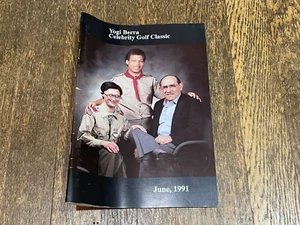 Yogi Berra 1991 Golf Classic Program Mickey Mantle West Orange NJ Country Club - Picture 1 of 5