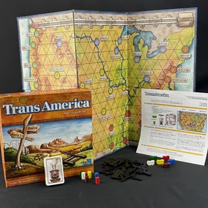COMPLETE Trans America Board Game Trains & Railways - Rio Grande / Winning Moves - Picture 1 of 6