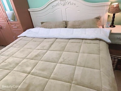 Conjunto de edredón Queen de 3 capas Sherpa de origen caritativo de 3 piezas soporte niño pobre  Foto 1 de 4