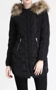 Passion Down/Feather Filled Coat With Fur Collar - Picture 1 of 5