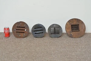 Vintage Scheinwerferabdeckungen 2. Weltkrieg Autolicht Verdunkelungsabdeckungen x 4 - Bild 1 von 10