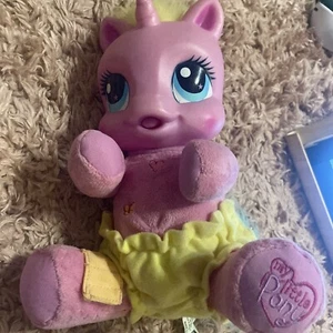 2007 MY LITTLE PONY "RARITY THE UNICORN" PLUSH 9" TALKING ANIMAL HASBRO Works - Picture 1 of 6