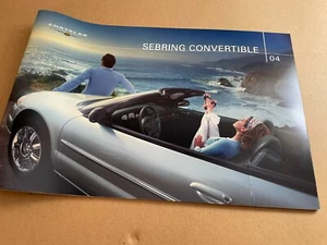 2004 Chrysler Sebring Convertible 24-page Original Car Sales Brochure- New - Picture 1 of 3