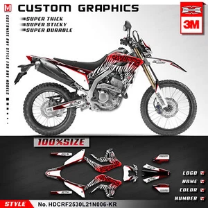 Adhesive Sticker Laminated Decals for CRF250L CRF300L 2021 2022 2023 Plastic Kit - Picture 1 of 9