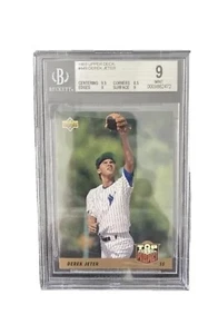 1993 Upper Deck #449 Derek Jeter Top Prospect Rookie Hologram Card BCCG 9 MINT - Picture 1 of 3