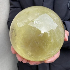 3250g Natural smoky citrine crystal Ball Quartz Crystal Sphere Reiki Healing - Imagen 1 de 13