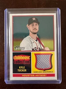 2025 Kyle Tucker Topps Heritage Clubhouse Collection Relic Houston Astros CCR-KT - Picture 1 of 2