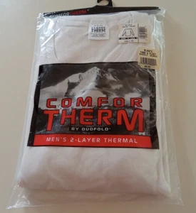 NEW Vintage X-large Duofold Long Sleeve Comfortherm 2 Layer Thermal Wear White - Picture 1 of 5