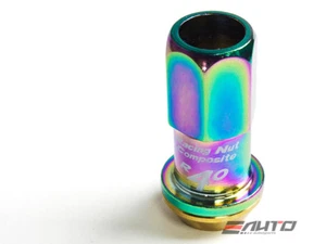 1pc Kics R40 44mm Rim Wheel Tuner Lug Nut M12 P1.25 12x1.25 Neo Chrome 17hex b - Picture 1 of 2
