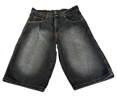 Southpole Shorts Mens 38 Black Wash Denim Baggy Loose Y2K Hip Hop Skater Grunge - Image 1 of 4