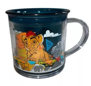 Tazza tazza bambini Disney Re Leone plastica blu trasparente liquido interno vintage - Foto 1 di 9