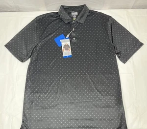 Greg Norman Performance Polo Shirt, Black, Wicking, Men's Large, NEW - golf - Picture 1 of 6