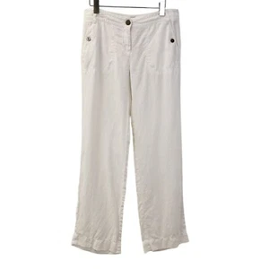 Tommy Hilfiger 100% Linen Wide Leg Pants Size 4 - Picture 1 of 6