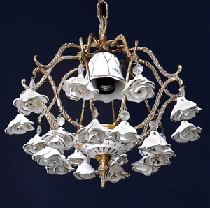 Lustre capodemonte Italien -- TRES RARE -- - Picture 1 of 1
