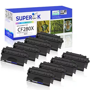 8PK Black CF280X 80X Toner Cartridge for HP LaserJet Pro 400 M425dn MFP Printer - Picture 1 of 24