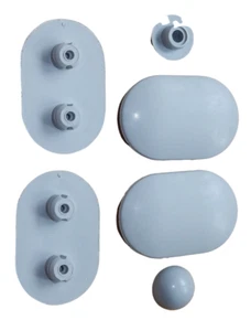 JUEGO AMORTIGUADOR asiento de inodoro Visions Icon/Shires Icon solo en GRIS - Imagen 1 de 2
