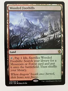 Wooded Foothills *Non-Foil* KTK (2014) MTG LP/NM Combined Ship -TCGshowcase- - Picture 1 of 4