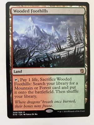 Wooded Foothills *Non-Foil* KTK (2014) MTG LP/NM Combined Ship -TCGshowcase- - Image 1 of 4