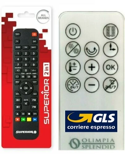 OLIMPIA SPLENDID TELECOMANDO termoventilatore UNIVERSALE PER OLIMPIA-SPLENDID caldo-up-t