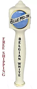BLUE MOON BELGIAN WHITE ALE MADERA GRIFO CERVEZA MANGO BARRIL MARCADOR NUEVO STOCK ANTIGUO - Imagen 1 de 2