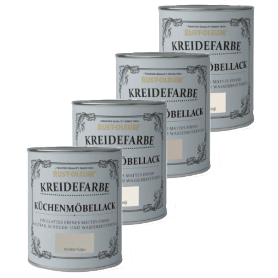 Rust-Oleum 750 ml Kreidefarbe Küchenmöbellack Shabby Chic Innenbereich Matt - Bild 1 von 1
