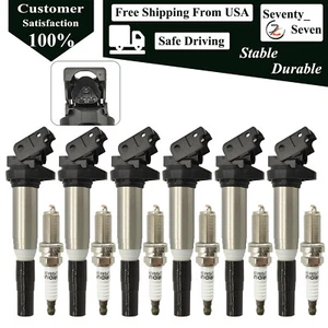 6pcs Ignition Coil & Iridium Spark Plug Kit For 2006-2011 BMW Z4 3.0L - Picture 1 of 6