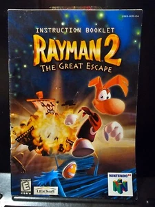Rayman 2 The Great Escape Nintendo 64 N64 Manual Instruction Booklet Only - Picture 1 of 4
