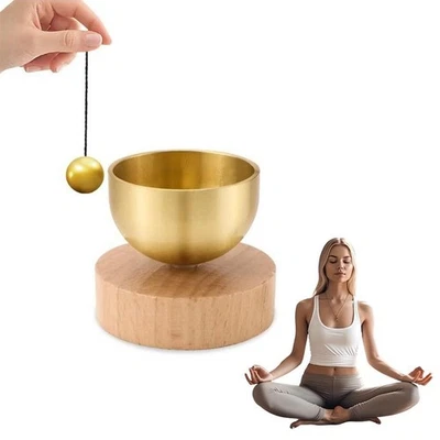 Mini Klangschale für Yoga Meditation und Entspannung Stressabbau, - Bild 1 von 4