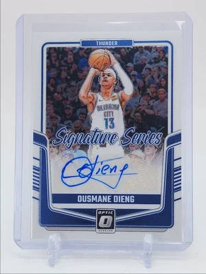 OUSMANE DIENG 2024-25 DONRUSS OPTIC SIGNATURE SERIES THUNDER AUTO Q1409 - Image 1 of 2