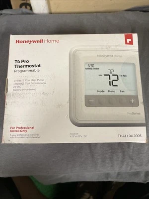 Honeywell T4 Pro Programmable Thermostat - TH4110U2005/U - Image 1 of 2