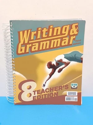 BJU Writing and Grammar 8 3rd Edition Teacher’s Edition Book w/CD-ROM▪︎MINT/NEW - Image 1 of 4