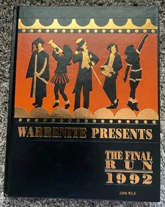 1992 WARREN HIGH SCHOOL YEARBOOK =1992 WARREN MICHIGAN = WARRENITE THE FINAL RUN - Picture 1 of 14