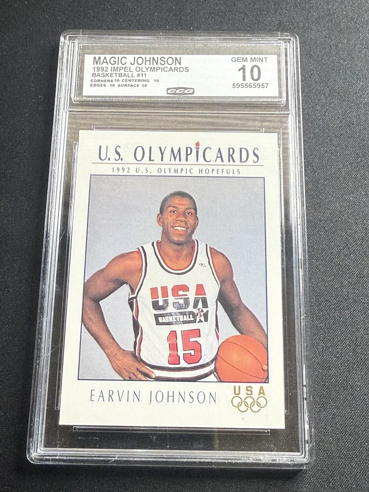 Earvin Johnson 1992 Impel Olympicards 11 CCG 10 USA - Image 1 of 2