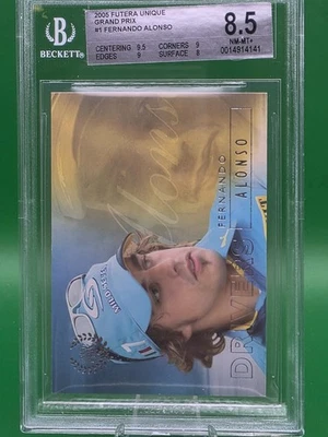FERNANDO ALONSO 2005 Futera Grand Prix #1 Rookie card RC BGS 8.5 - Image 1 of 3