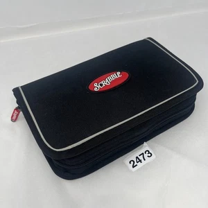 Travel Scrabble Folio Crossword Game in Zipper Case w/Snap-In Tiles - COMPLETE - Picture 1 of 22