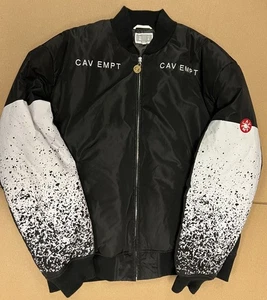 FW14 CAV EMPT SPECKLES SPECKLE SPECKLED BOMBER JACKET BLACK WHITE RED SZ XL - Picture 1 of 2