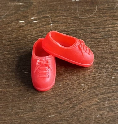 Vintage Barbie TUTTI / TODD Dolls ~ RED Squishy TENNIS SHOES ~ Japan - Image 1 of 4