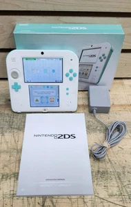 Nintendo 2DS Sea Green Video Game Handheld System Limited Edition w/ Box - Picture 1 of 17