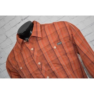 Eddie Bauer Travex Fishing Shirt Mens Size 2XL Performance Camping Hiking Orange - Picture 1 of 6