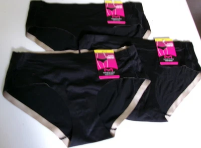 3 Maidenform Invisible comfort Hipsters Size 6 Black Style 40851 - Image 1 of 2
