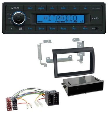 VDO Bluetooth AUX USB MP3 Autoradio für Citroen Jumper Fiat Ducato 06-11 schwarz - Bild 1 von 4