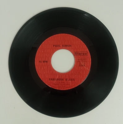 Paul Simon Mother And Child Reunion/Paranoia Blues Columbia 45rpm Record - Imagem 1 de 4