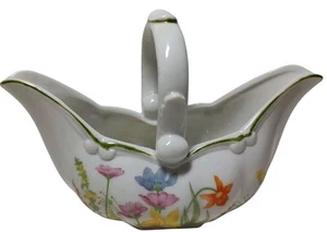 Seymour Mann Vintage Korb Tageslilie Fine China Henkel Floral 1974 Seven in SEE - Bild 1 von 10