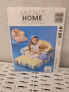 MCCALL'S HOME DECORATING VINTAGE PATTERN M4120 KID'S CHASE LOUNGE NEW-UNCUT - Picture 1 of 2